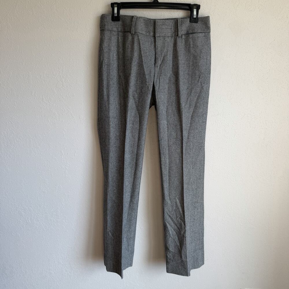 Banana Republic The Martin Fit Gray Straight Leg Wool Blend Pants Womens 2